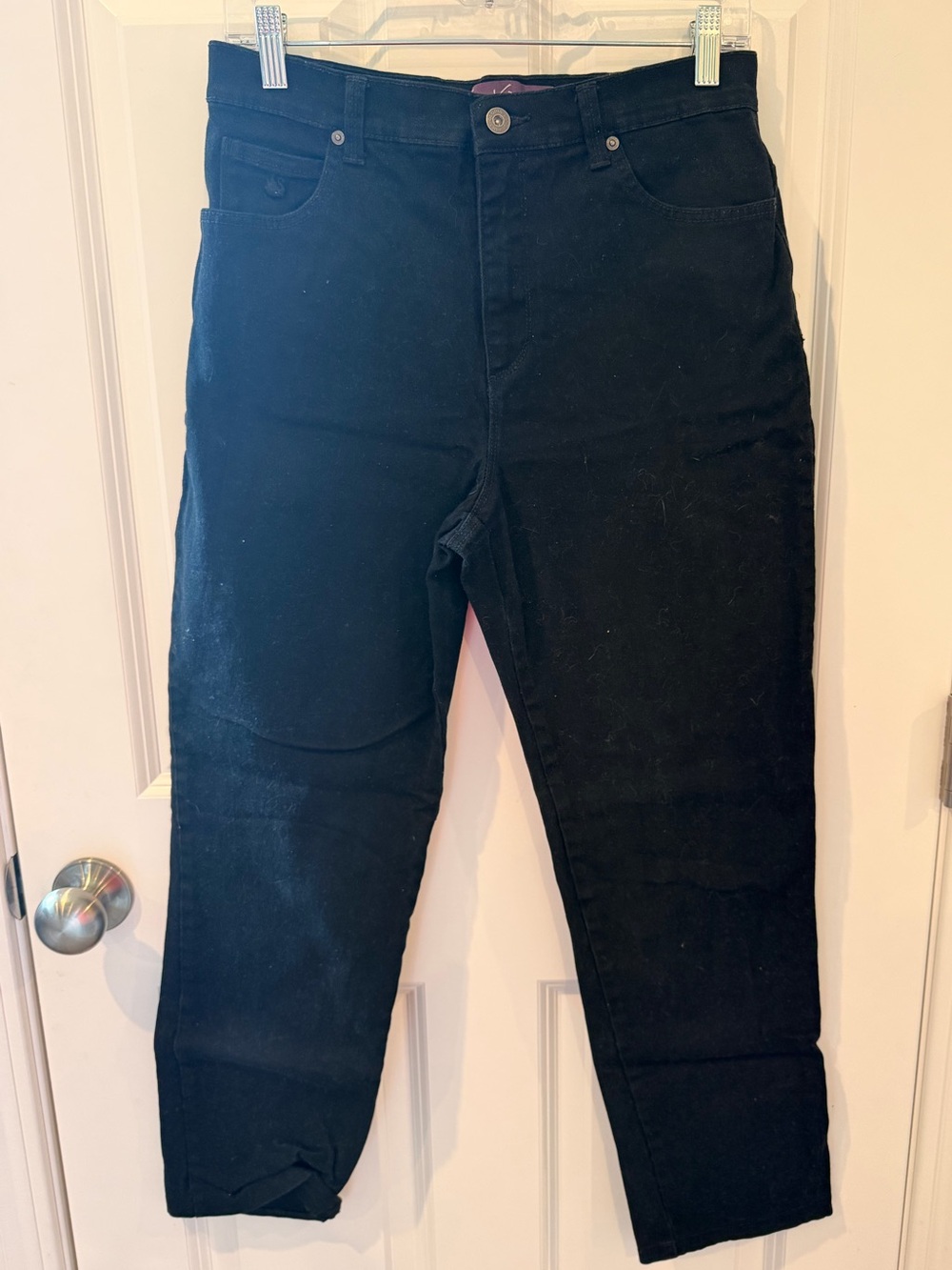 Gloria Vanderbilt Amanda Black Jeans Size 8